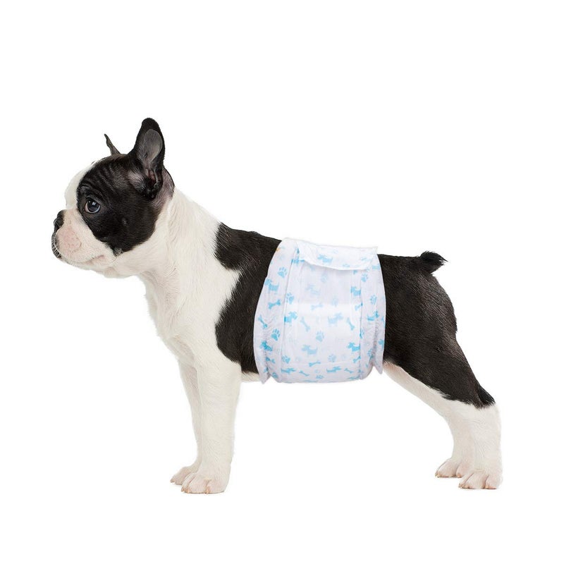 Flying Paws Male Dog Diapers - Absorbent Male Dog Wraps Belly Bands for Male Dogs with Leak Protection, Excitable Urination, Incontinence, or Marking, Small 52 Pcs - Image 1